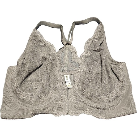Gossard Other - GOSSARD gray lace racerback bra - size 38G